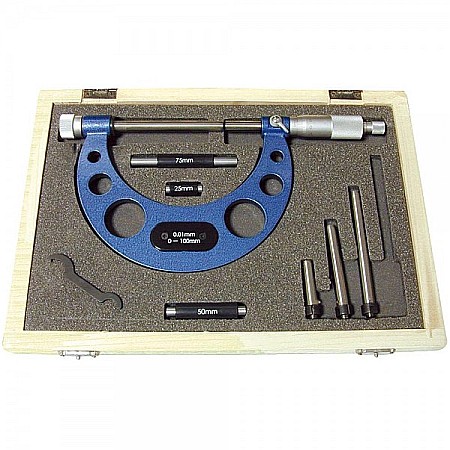 Micrometre mecanice - Micrometru mecanic de exterior cu prelungitor 0-100 mm