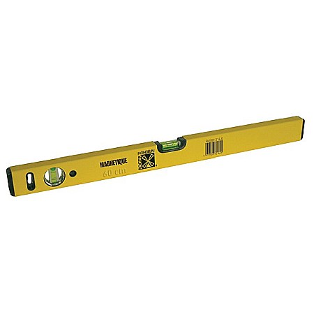 Nivele si raportoare - Nivela dreptunghiulara 60 cm din aluminiu cu 2 bule de nivel