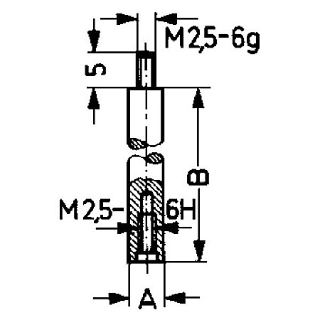 Accesorii Comparatoare - Palpator TIP D - 100 pentru Comparator