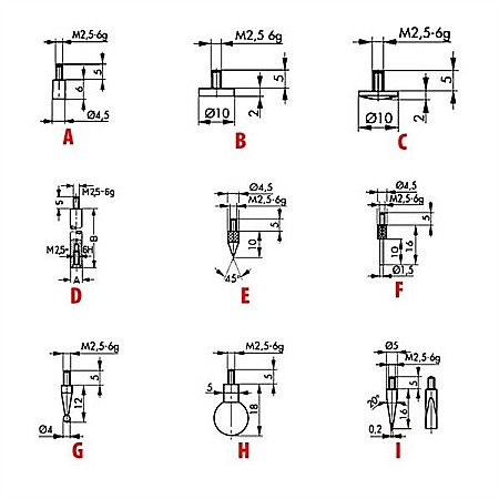 Palpator TIP D - 40 pentru Comparator [1]