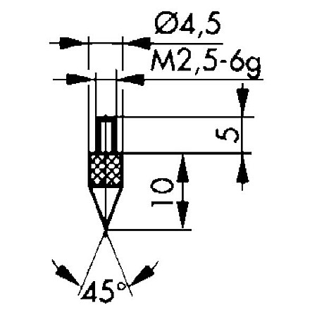 Accesorii Comparatoare - Palpator TIP E pentru Comparator