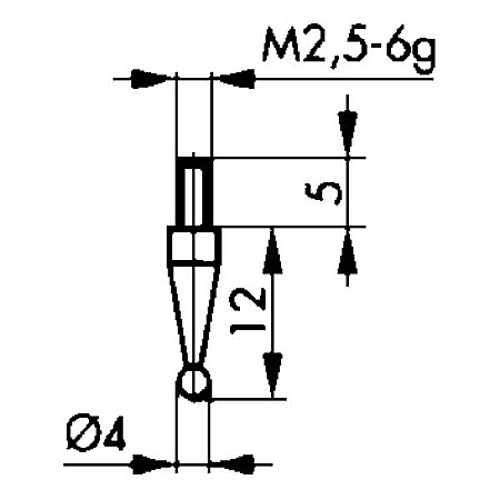 Accesorii Comparatoare - Palpator TIP G pentru Comparator