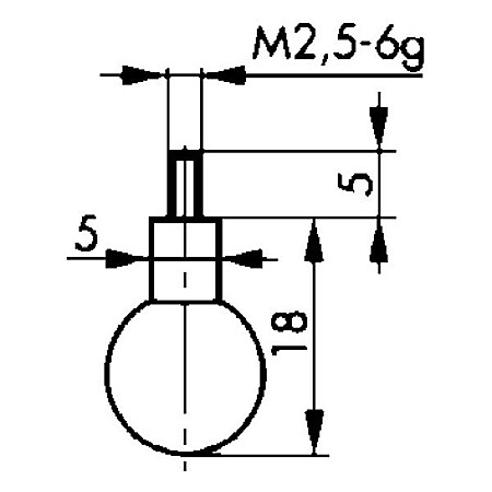 Accesorii Comparatoare - Palpator TIP H pentru Comparator