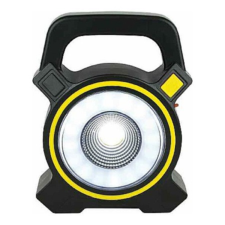Lampi si lanterne - Proiector LED COB portabil cu acumulator si incarcare solara