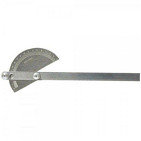 Raportoare profesionale - Raportor identat decalat 0°-90°-0° cu rigla 240mm