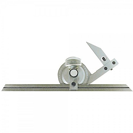Raportoare profesionale - Raportor mecanic cu lupa 4x90° si rigla cu sina reglabila 300 mm