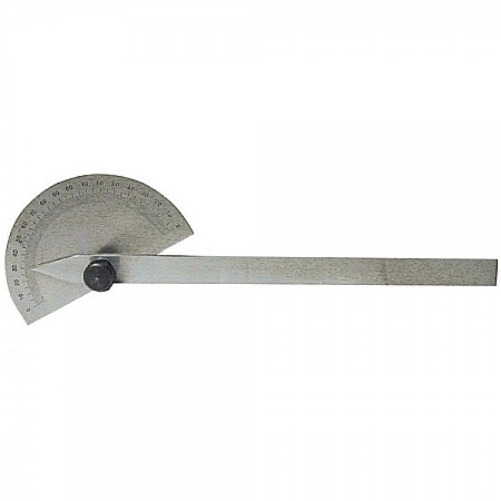 Raportoare profesionale - Raportor Ø90mm gradatie 0-180° - 180-0° cu rigla 240 mm