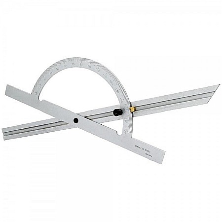 Raportor profesional 10°-170° cu rigla culisanta 400mm sector Ø200 [1]