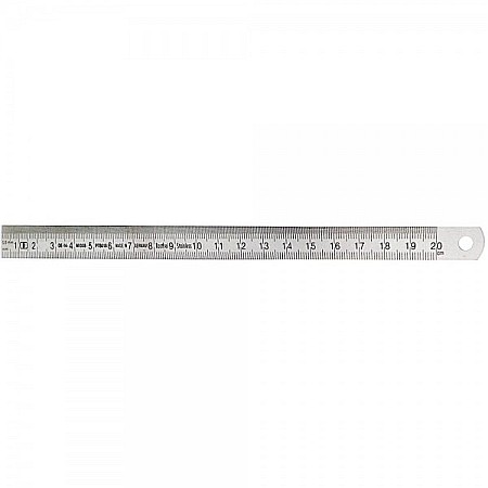 Rigla flexibila din INOX cromat mat 250 mm clasa 2 [1]