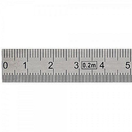 Rigla flexibila din otel cromat mat 300 mm clasa 2 [1]