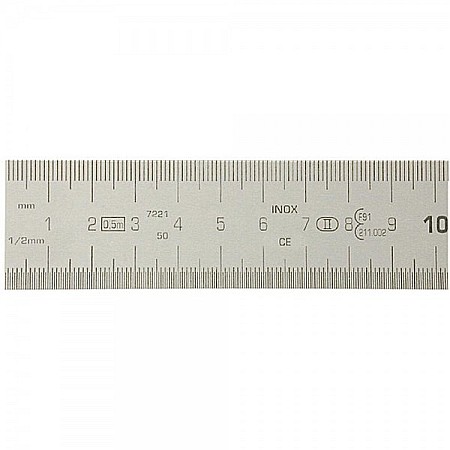 Rigla semirigida din INOX cromat mat 2000 mm clasa 2 [1]