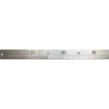 Rigle profesionale - Rigla semirigida gradata din INOX pentru tamplarie 350 mm