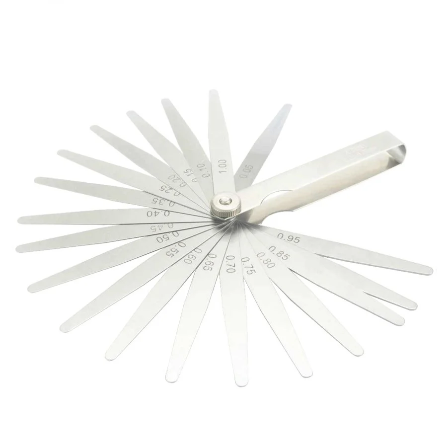 Lere - Set 20 lere de grosime 0,05 - 1,00 mm, lungime 100 mm Dasqua