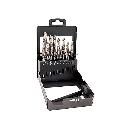 Burghie pentru metal - Set 25 burghie rectificate HSS 5% Cobalt Ø 1-13mm pentru metal