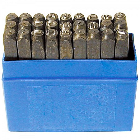 Poansoane si sabloane - Set 26 poansoane litere 4 mm 50-55 HRC DIN 1451