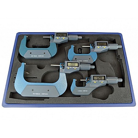 Micrometre digitale - Set 4 micrometre digitale de exterior 0-100mm x 0.001mm
