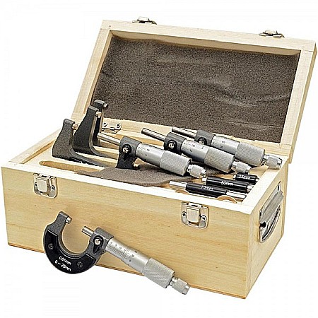 Set 4 micrometre mecanice de exterior capacitate de la 0 la 100 mm [1]