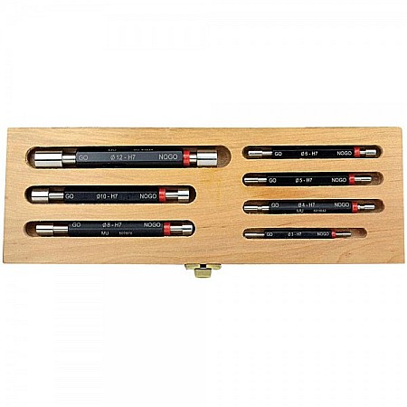 Calibre - Set 7 calibre tampon dublu neted Tip 100 Toleranta H7 DIN 2245 - NFE 02-202