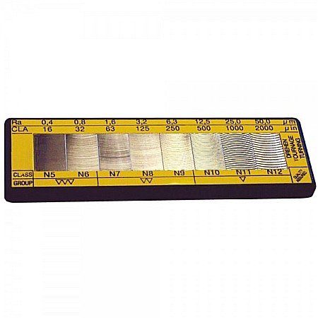 Durometre - Set 8 etaloane de rugozitate rabotate 0,8 - 100 Ra