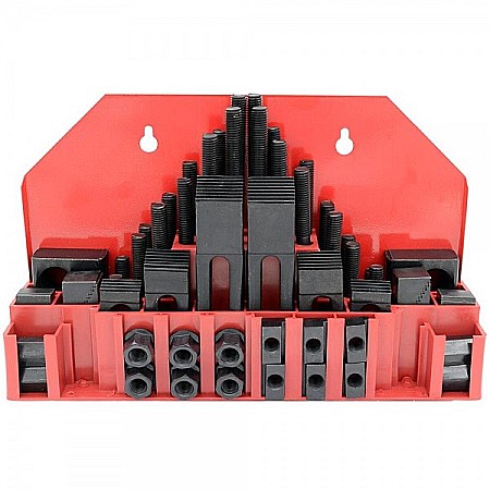 Cale etalon - Set cale de fixare 52 piese canelura T 16 mm pas M 14