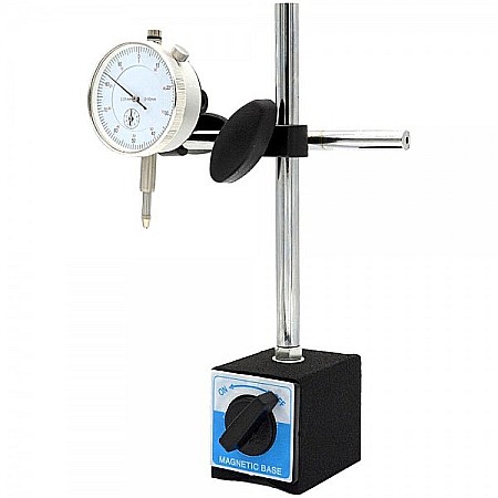 Set ceas comparator mecanic cursa 10mm citire 0.01mm cu suport magnetic 60Kgf [1]