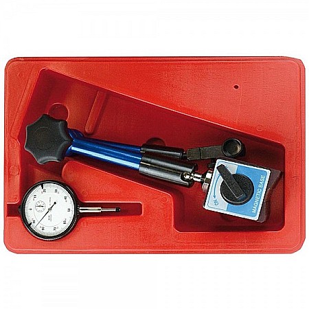 Set ceas comparator mecanic cursa 10mm citire 0.01mm cu suport hidraulic magnetic 80Kgf [5]