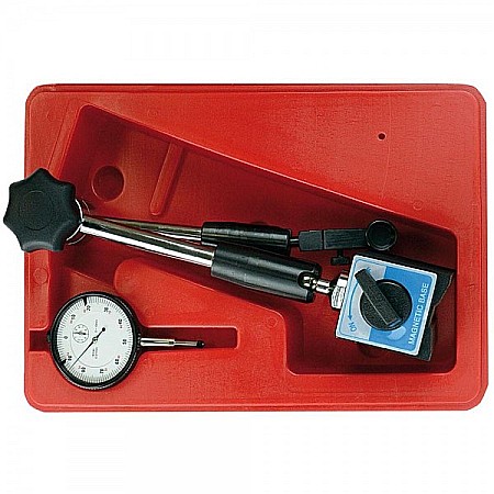 Set ceas comparator mecanic cursa 10mm citire 0.01mm cu suport magnetic 80Kgf [5]