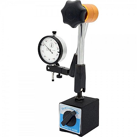 Set ceas comparator mecanic cursa 10mm citire 0.01mm cu suport magnetic 80Kgf [1]