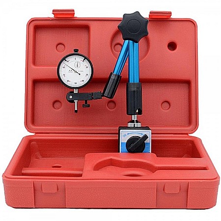 Set ceas comparator mecanic cursa 10mm citire 0.01mm cu suport hidraulic magnetic 80Kgf [4]