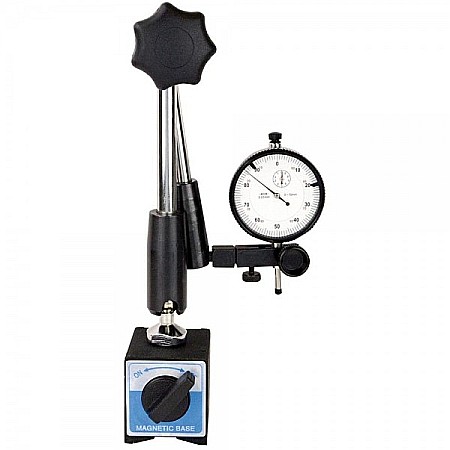 Comparatoare Mecanice - Set ceas comparator mecanic cursa 10mm citire 0.01mm cu suport magnetic 80Kgf