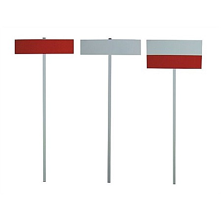 Accesorii topografie - Set de 3 panouri de nivel 1m din otel vopsit