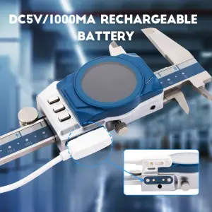 Subler cu cadran digital Dasqua domeniu 0-150mm x 40mm x 0.01 mm protectie IP67 cu Bluetooth [5]