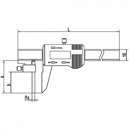 Subler digital 0-150mm x 30mm x 0.01mm de masurat grosimea peretilor tevilor [1]