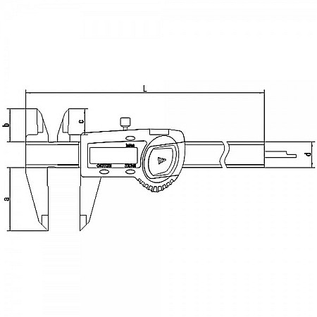 Subler digital cu falci incrucisate 0-150mm x 40mm x 0.005mm citire micron [3]