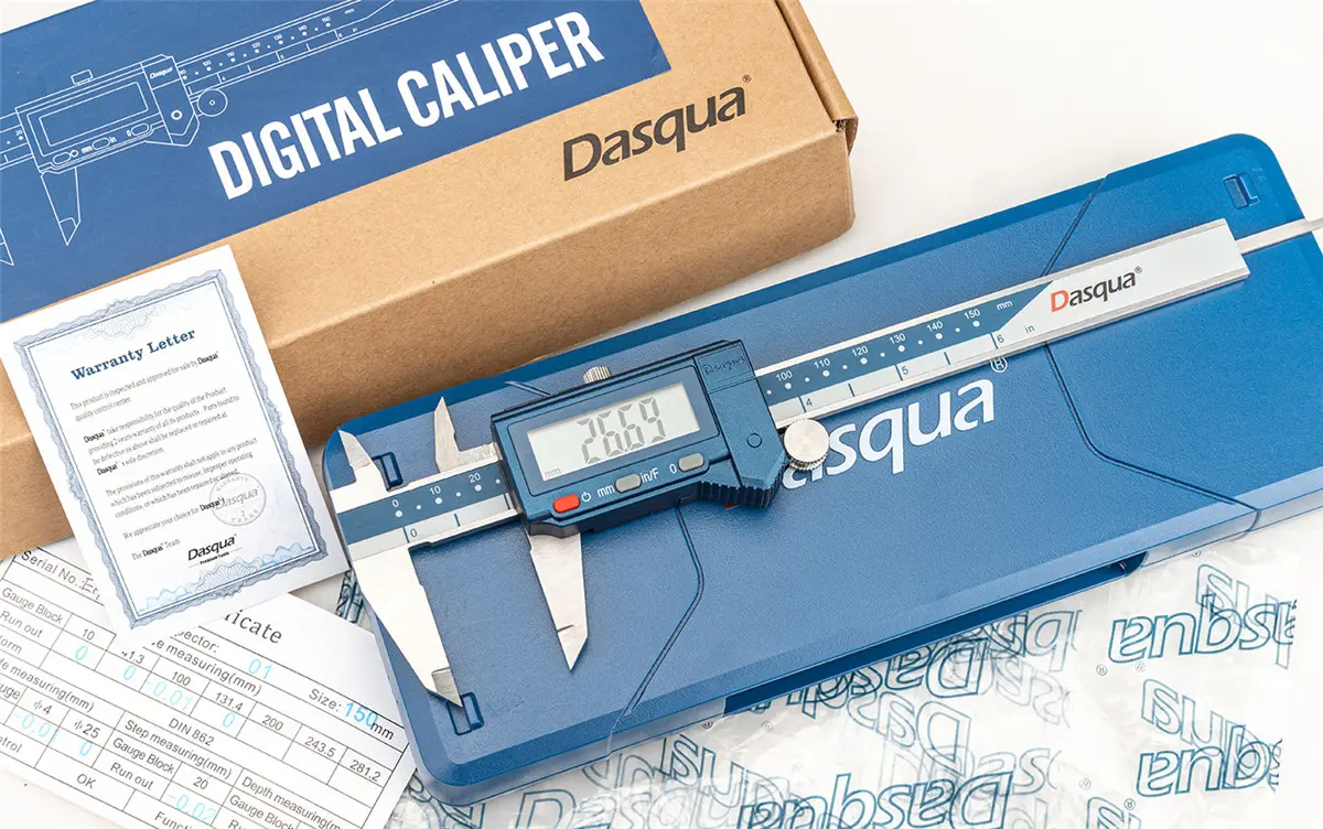 Subler digital cu falci incrucisate Dasqua 0-200 mm x 50 x 0.01 mm cu protectie IP54 [1]