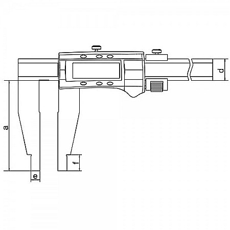 Subler digital cu falci lungi eXpert 0-500mm x 150mm x 0.01mm si reglaj fin [4]