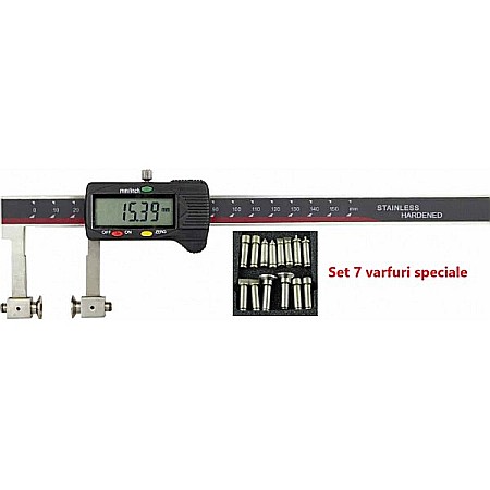 Sublere speciale - Subler digital cu set de 7 varfuri speciale 0-150mm x 0.01mm