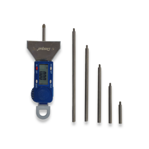 Subler digital de adancime Dasqua 0-25 mm citire 0.01 mm cu 6 tije interschimbabile [1]