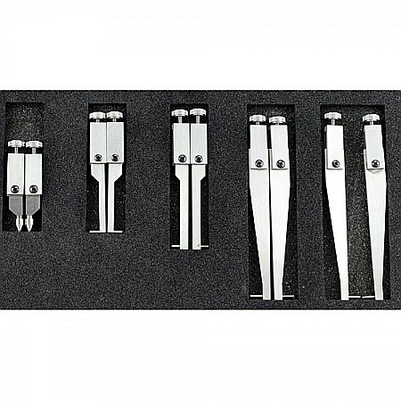 Subler digital eXpert 0-200mm x 0.01mm cu 5 seturi de falci pentru interior si exterior [1]