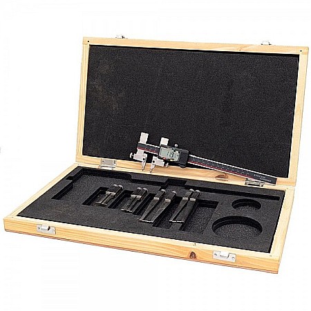 Subler digital eXpert 0-200mm x 0.01mm cu 5 seturi de falci pentru interior si exterior [4]