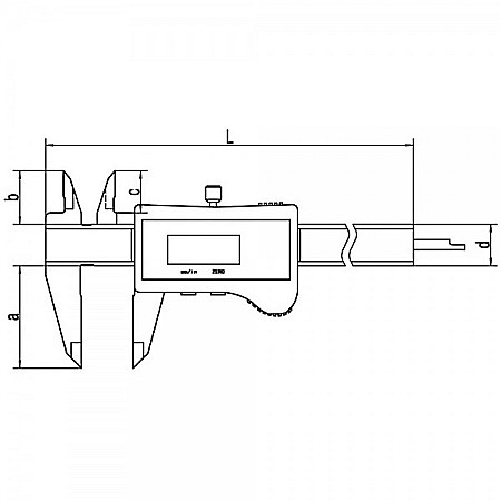 Subler digital solar cu falci incrucisate 0-150mm x 40mm x 0.01mm [1]