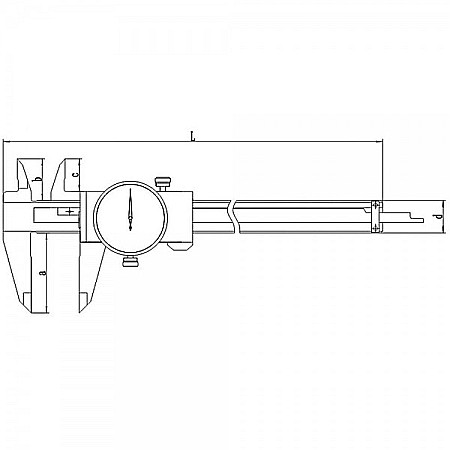 Subler mecanic cu cadran 1 mm pe rotatie domeniu 0-300mm citire 0.01mm [3]