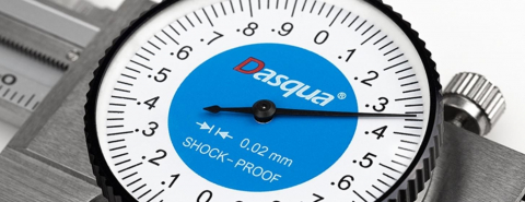 Subler mecanic cu cadran Dasqua cu cadran 2mm pe rotatie domeniu 0-150 mm citire 0.02 mm [2]