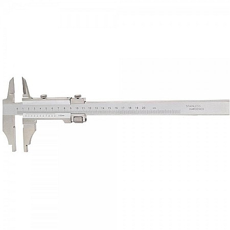 Subler mecanic cu falci paralele 0-250mm x 80mm citire 0.02mm si reglaj fin [1]