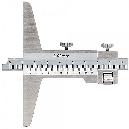 Subler mecanic de adancime 200mm x 100mm x 0.02mm cu reglaj fin [2]