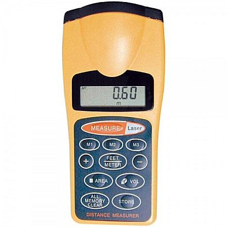 Telemetre, lasermetre, marcatoare laser - Telemetru digital cu ultrasunete 18m si raza laser