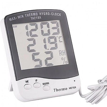 Termometre Higrometre - Termohigrometru digital cu ceas 0°C la +50°C si 10% la 98% RH