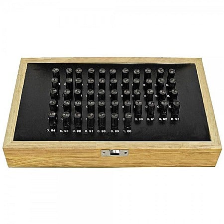 Pini cilindrici de masurare - Trusa set 61 pini cilindrici de masurare si control cu capete marcate 1-4 mm