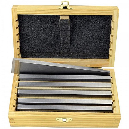 Cale etalon - Trusa set cale plan paralele din otel pentru frezare 14 piese 160 x 8 mm inaltime 10 - 40 mm