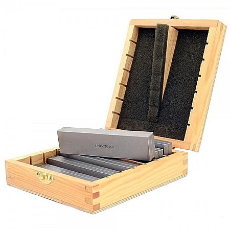 Trusa set cale plan paralele din otel pentru frezare 14 piese 200 x 8 mm inaltime 15 - 45 mm [1]